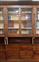 Pair of pharmacy furniture with glasses and drawers mid 800