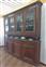 Slanted sideboard with glass door and plate rack