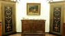 Pair of angular Italian furniture in walnut. Lacquered and painted. Epoca 1800
