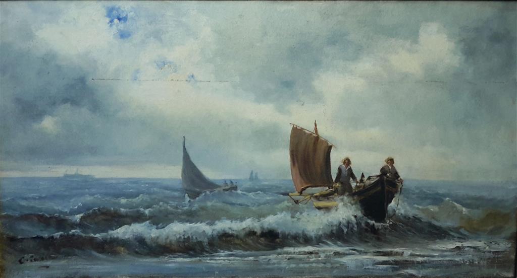 Painting of a sea landscape