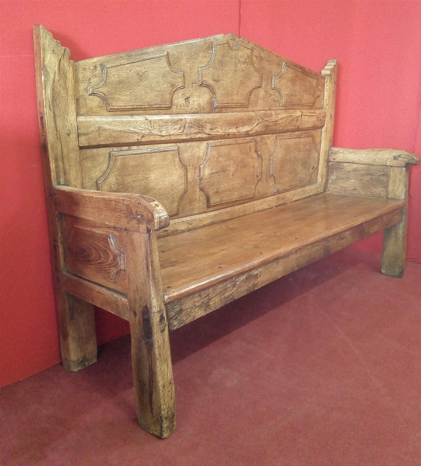 Emilian bench of the '600 in oak