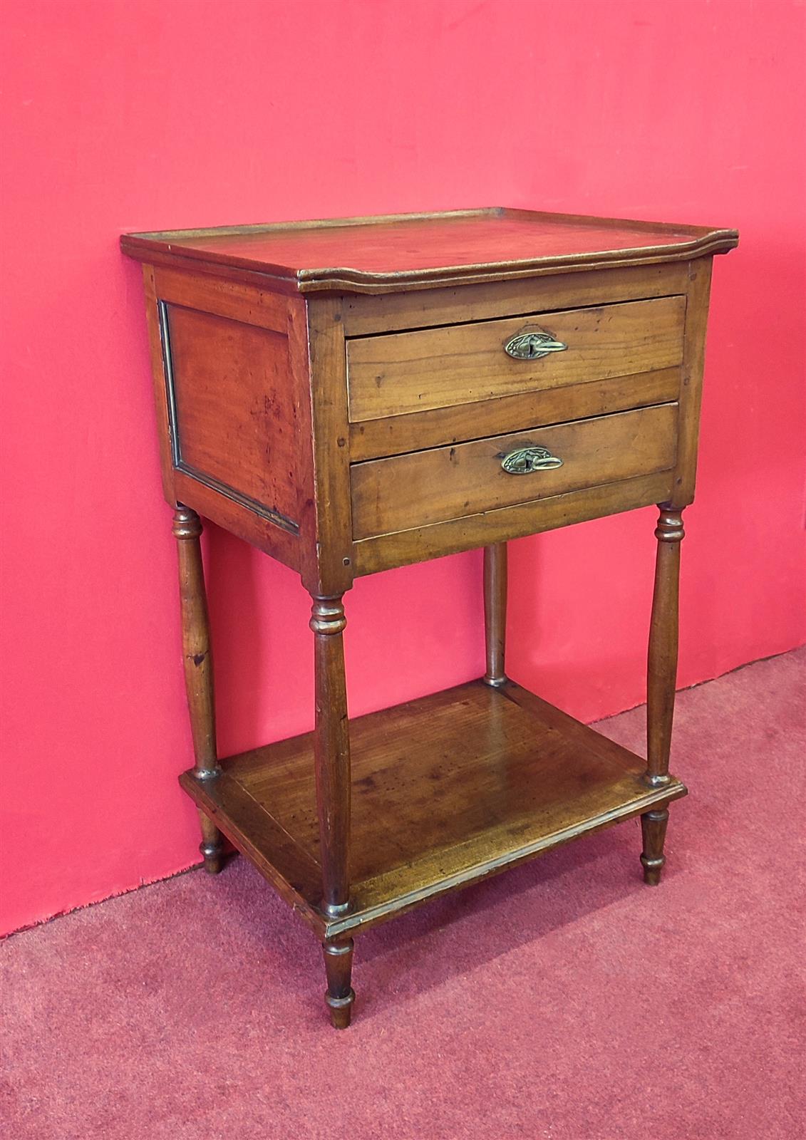 Two drawer bedside table