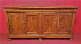 Sideboard with four doors in Walnut