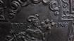 Louis XIII style cast iron fireplace plate