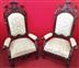 Pair of carved armchairs