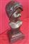 Smiling girl's face Bronze signed