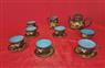 Cloisonné coffee set 16 pcs