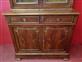 Small mahogany two-door bookcase