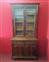 Small mahogany two-door bookcase