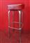 Group of 5 chromed metal stools