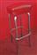 Group of 5 chromed metal stools