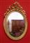 Oval mirror with love knot