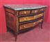 Chest of drawers with marble Walnut plated