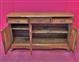 Sideboard with three doors and three drawers, in light Mahogany