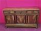 Sideboard with three doors and three drawers, in light Mahogany