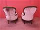 Pair of rosewood armchairs