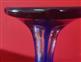 Ceremonial chalice in cut blue glass