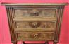 Louis XVI three-drawer bedside table
