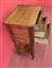 Louis XVI three-drawer bedside table