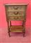 Louis XVI three-drawer bedside table