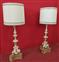 Coppia candelabri laccati