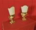 Coppia lampade dorate