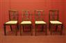 Gruppo di quattro sedie Impero
