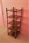 Square walnut etagere