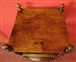 Square walnut etagere
