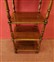 Square walnut etagere