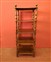 Square walnut etagere