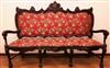 Italian sofa hand carved