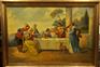 Italian painting of a gallant scene second half of the twentieth century, signed