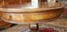 Tavolino da salotto Italiano Luigi Filippo in radica di noce con cassetto 