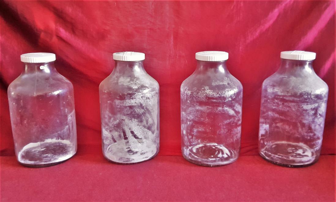 Glass containers from store