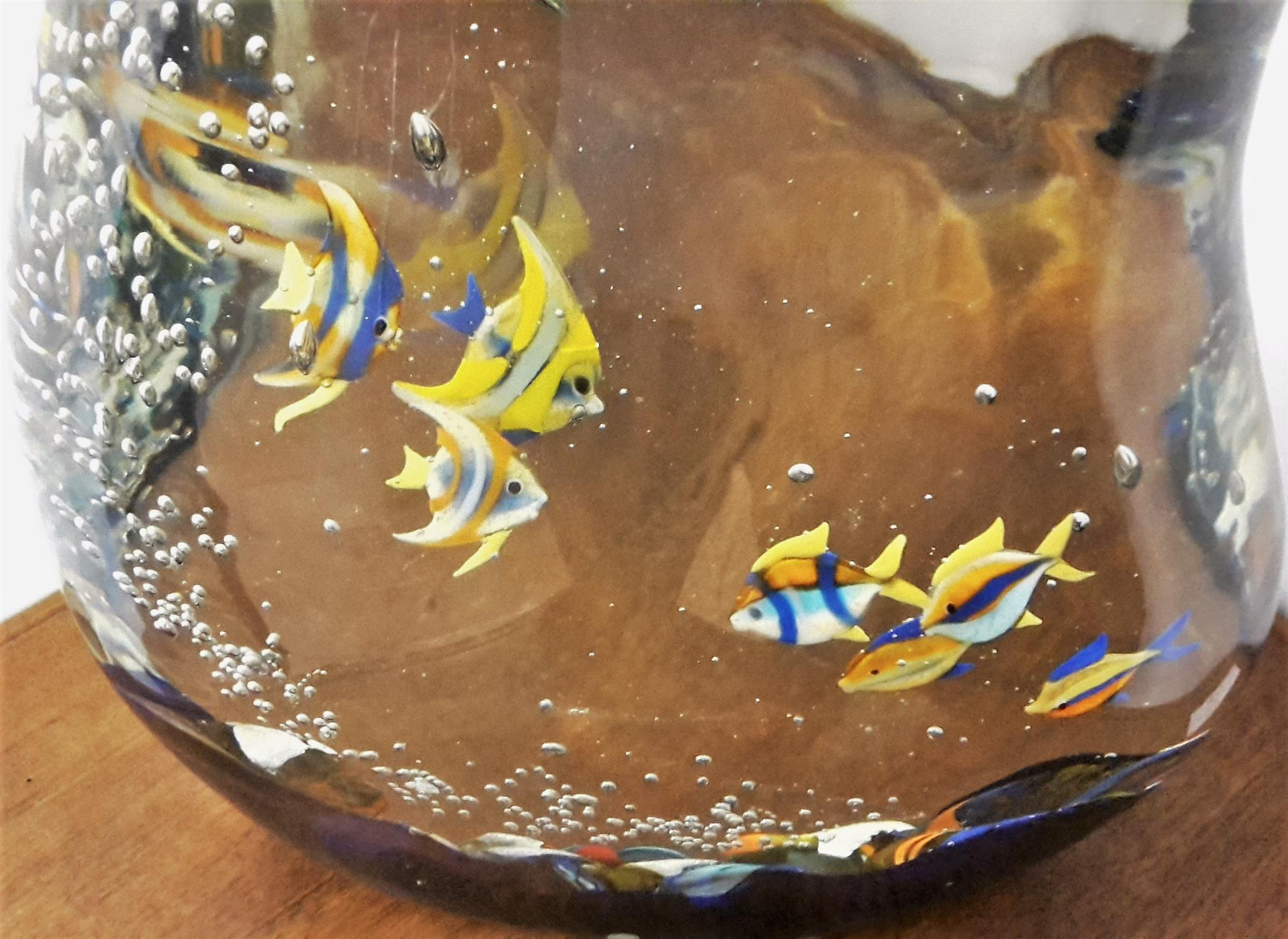 Aquarium in Murano glass