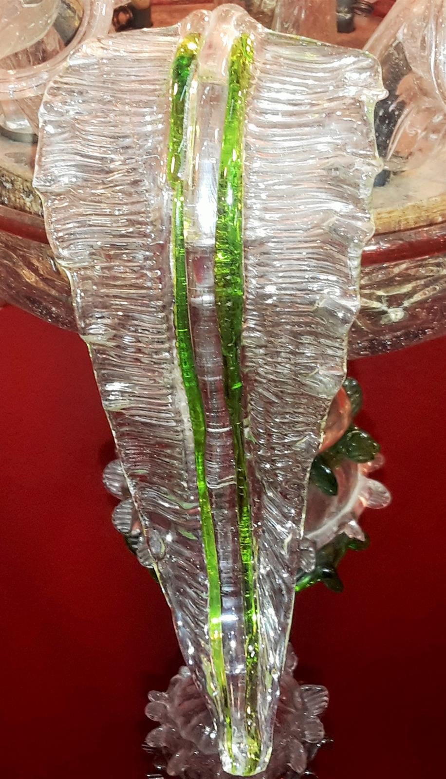 Lampadario in vetro soffiato di Murano