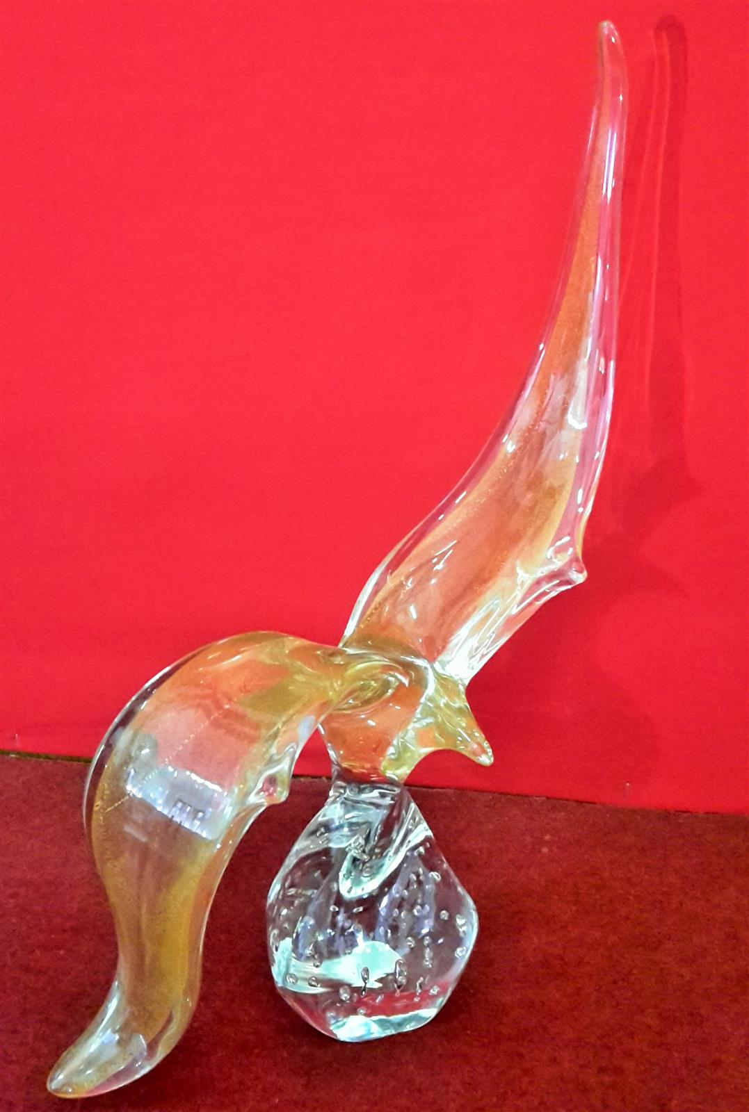 Blown glass seagull