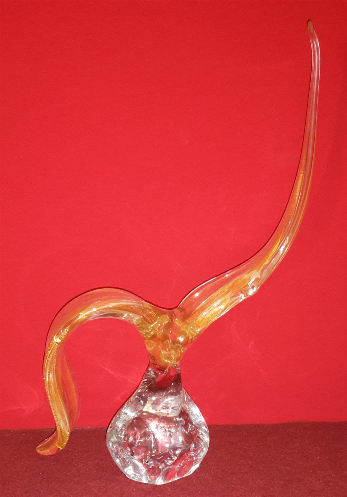 Blown glass seagull