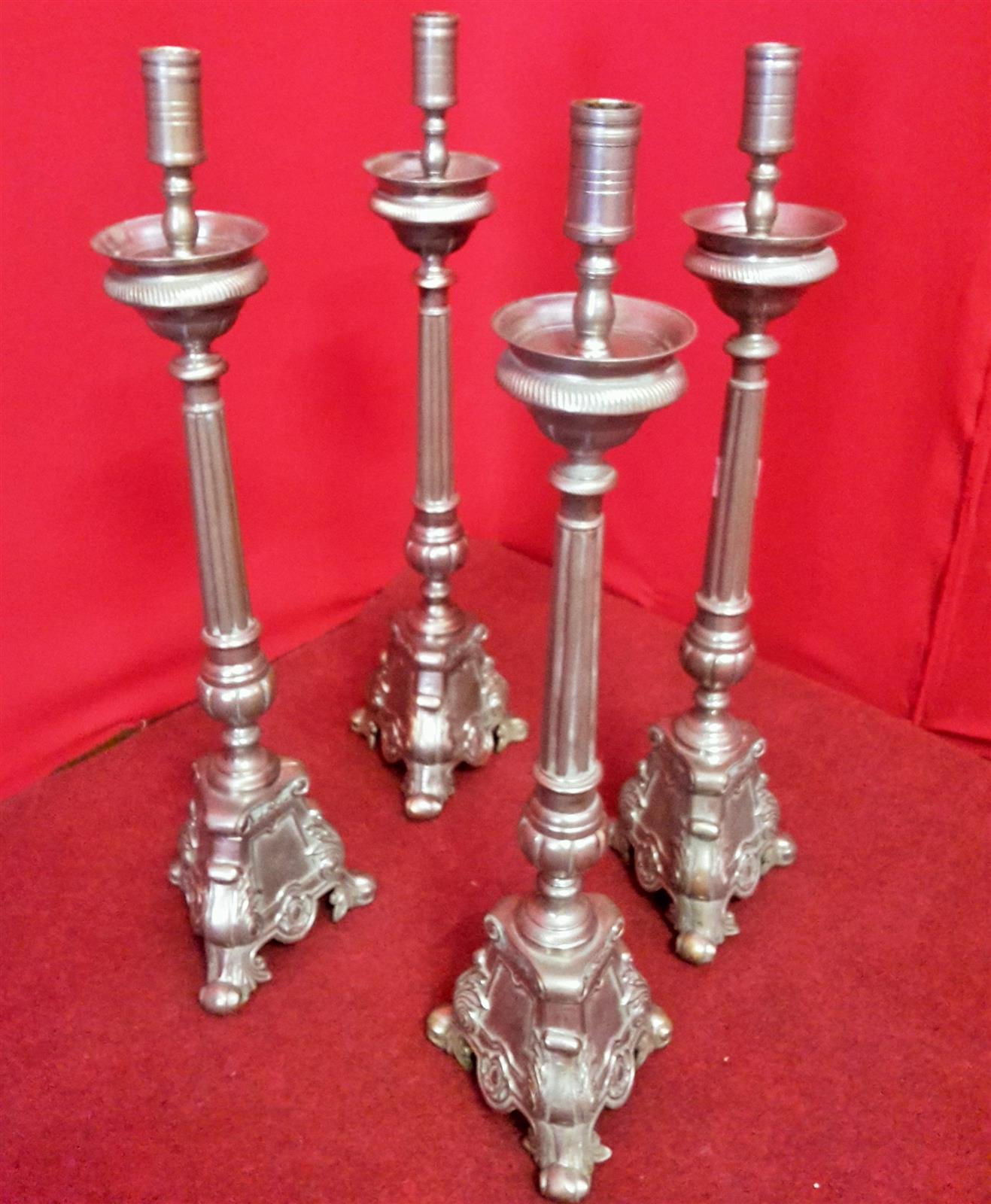 Group of four candlesticks