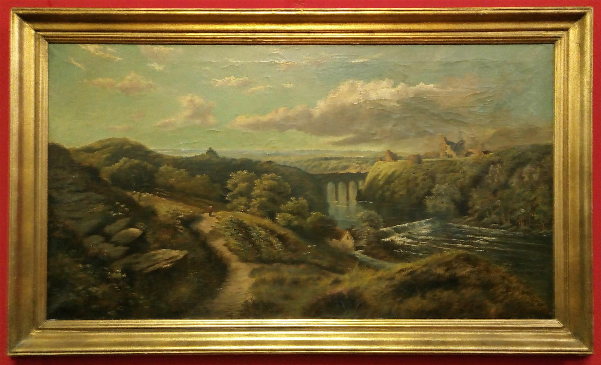 Oil painting of a landscape