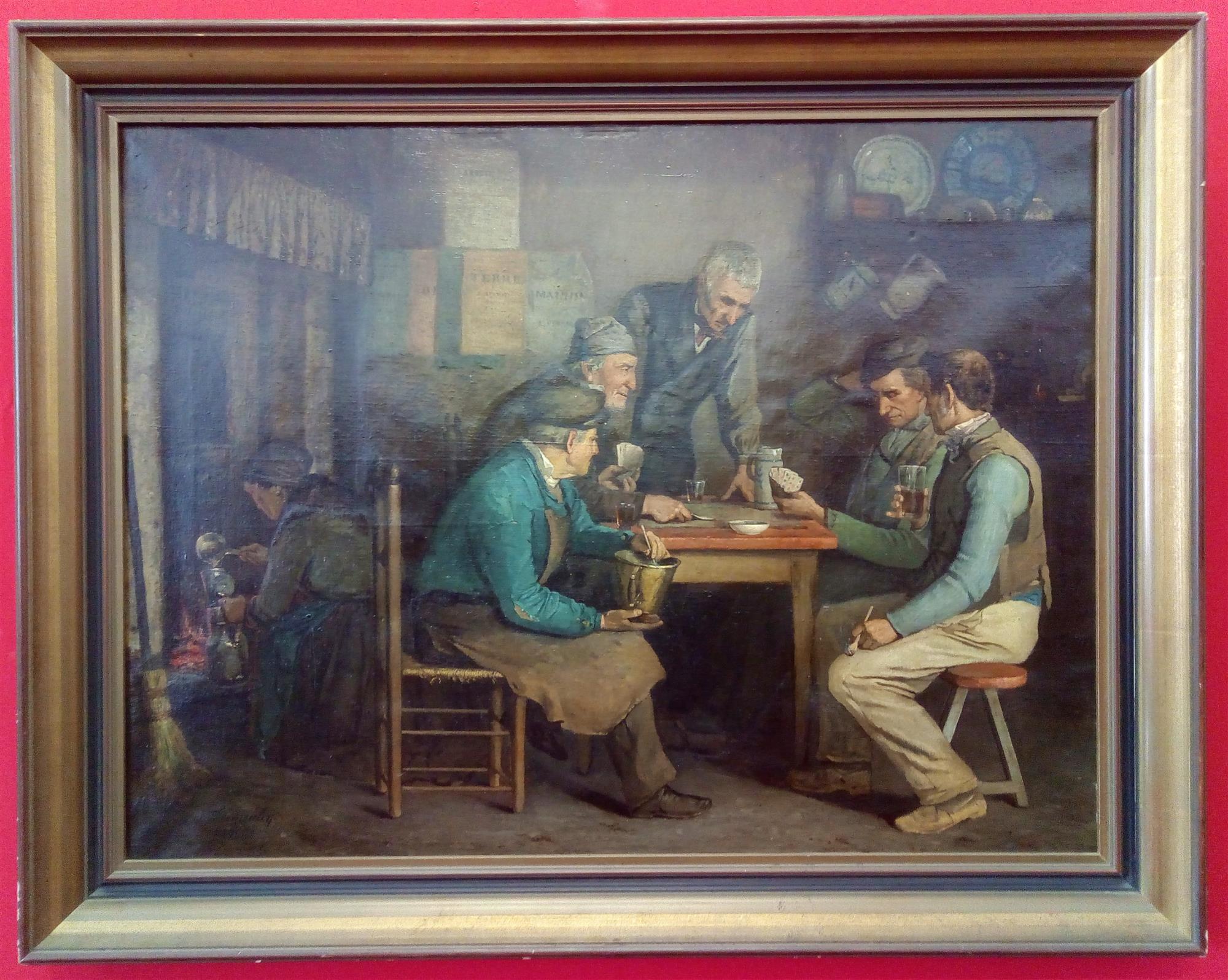 Painting by Jules Denneulin dated 1866