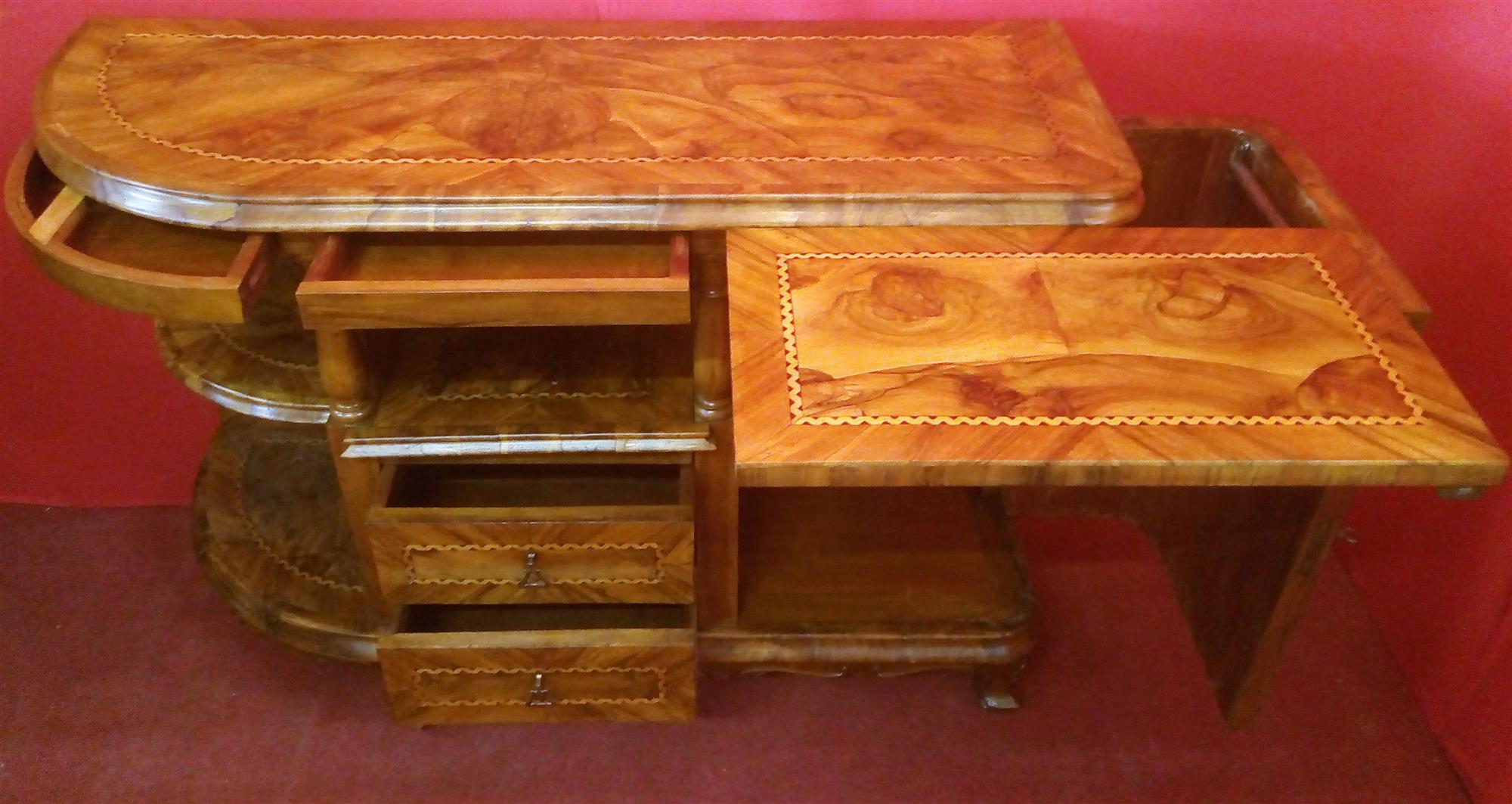 TV cabinet in walnut root