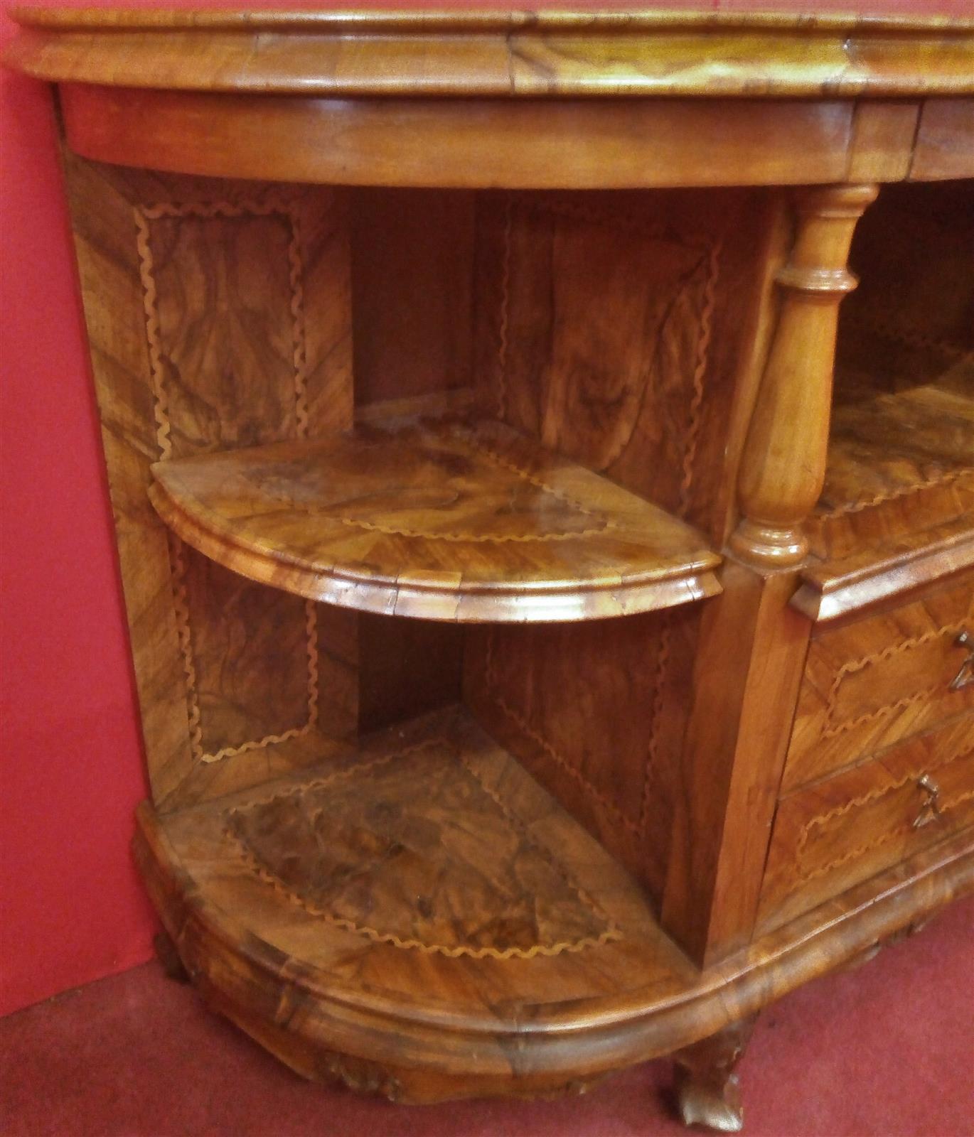 TV cabinet in walnut root