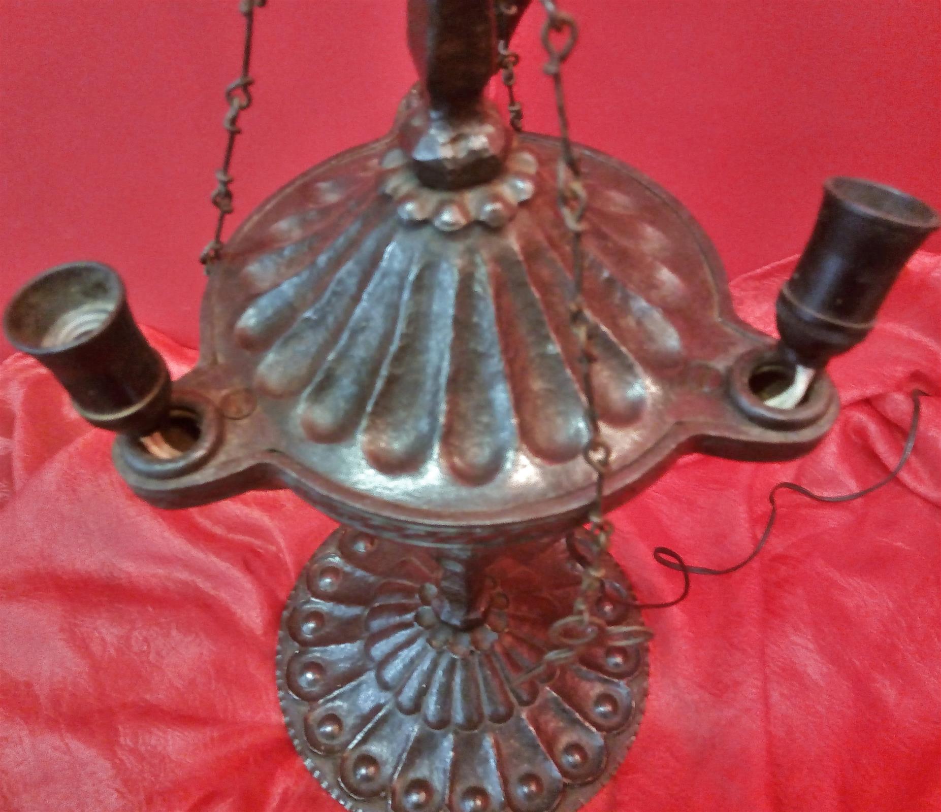 Florentine wrought iron lamp