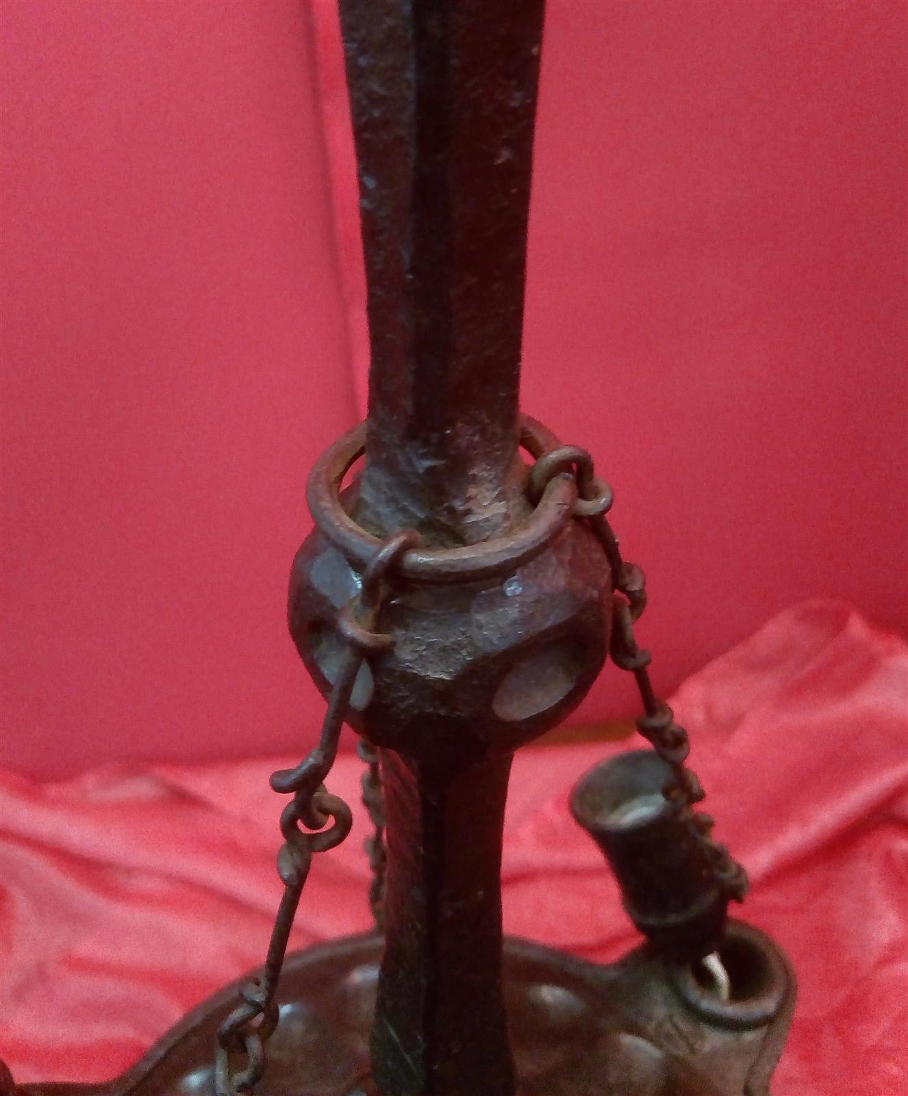 Florentine wrought iron lamp