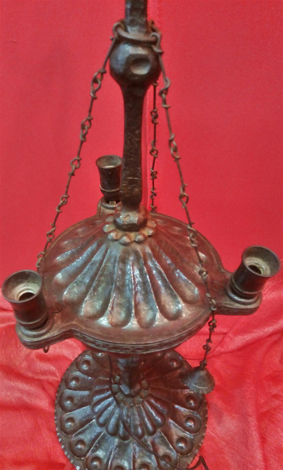 Florentine wrought iron lamp