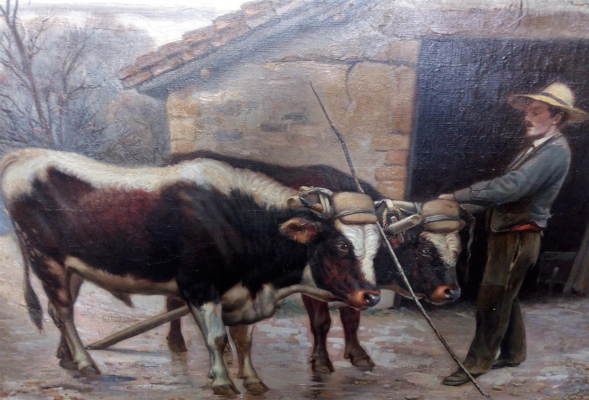 Big rural painting Claudius Seignol (Lyon 1858-1926)