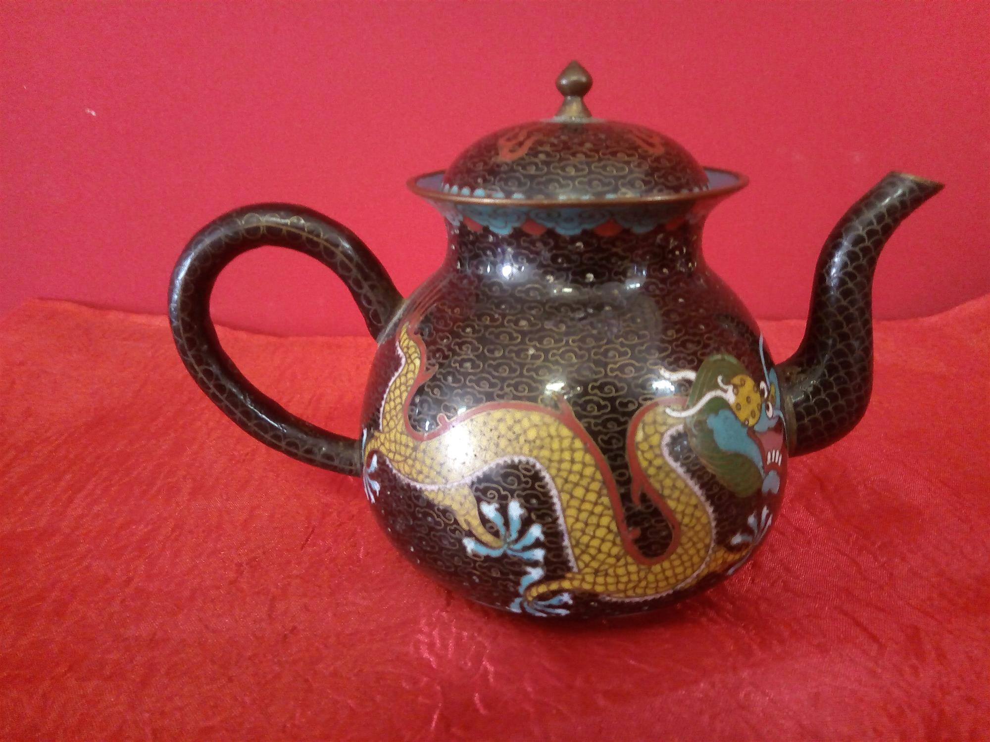 Servizio da caffè in cloisonné 16 pz