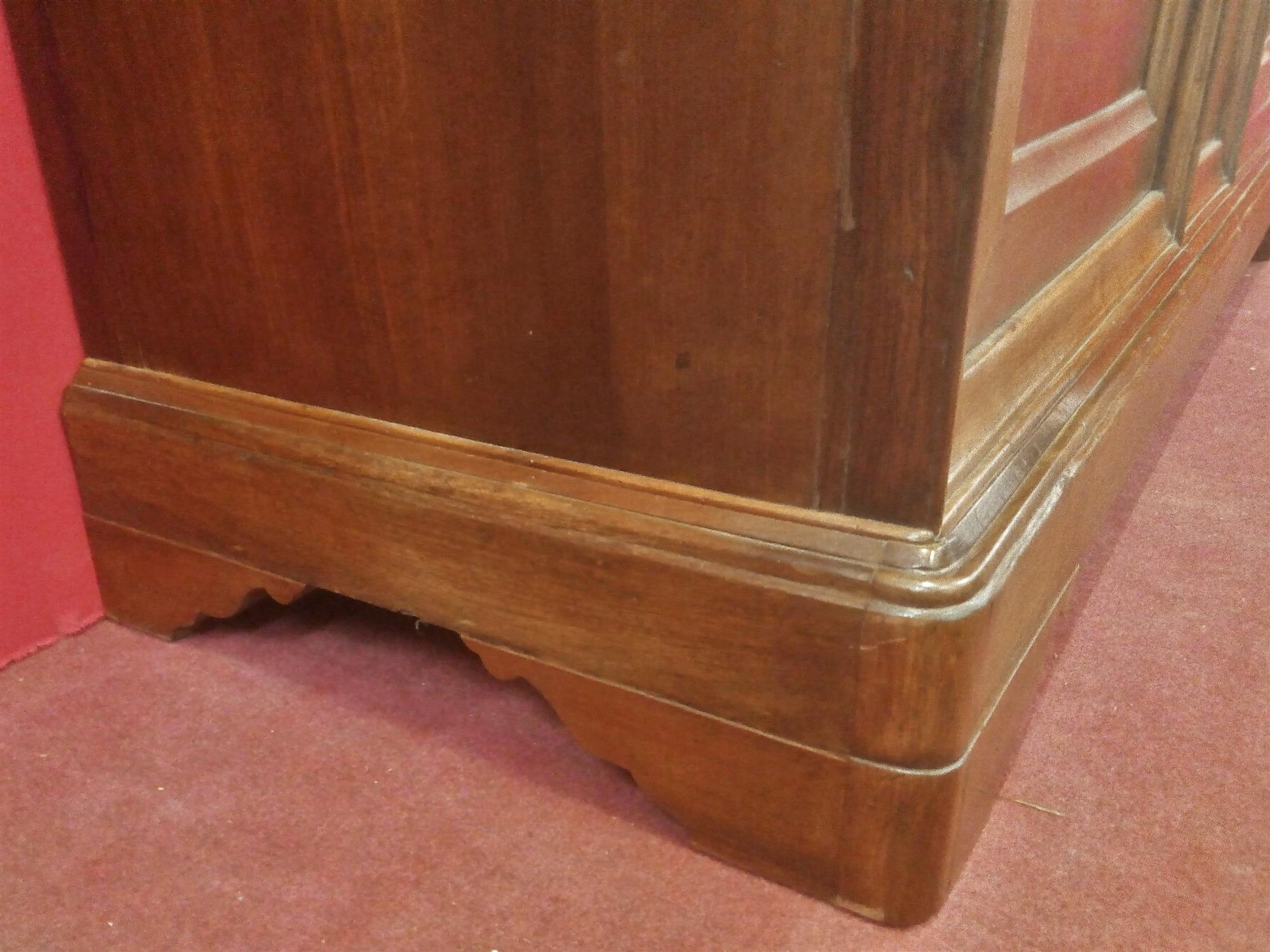 Two doors long walnut sideboard